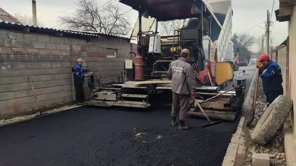 «Бишкекасфальтсервис» отремонтировал дорогу по улице Камчатская